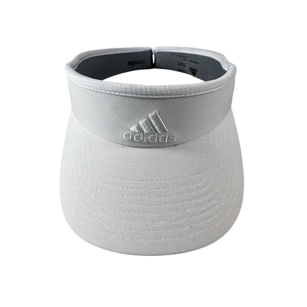 Adidas Visor Mens One Size Fits All White Climalite Golf Stretch Performance - Picture 1 of 9